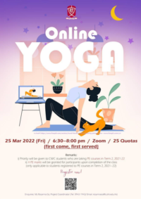 Poster of the Online Yoga Class